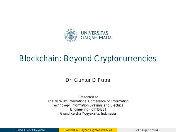 Blockchain: Beyond Cryptocurrencies